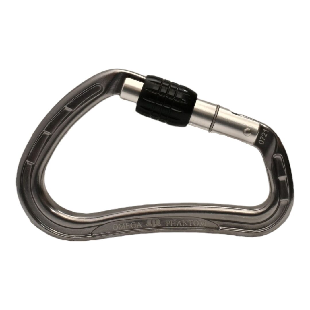 Omega Pacific Phantom Aluminum Screw-Lok Carabiner - Gunmetal