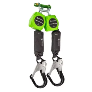 Safewaze Latitude 6' Dual Web SRL-P: 9013 BWB, Snap Hooks