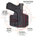 C&G Holsters 1911 5" Barrel Non-Railed OWB Holster - Right Hand — view 2