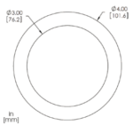 PENSAFE 4 in x 1/2 in Steel O-Ring — view 2
