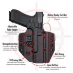 C&G Holsters Glock 19/23/44/45 OWB Covert Holster - Right Hand — view 5