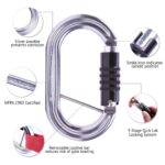 Omega Pacific Raider Aluminum 3-Stage Quik-Lok W/Captive Eye NFPA Carabiner - Gunmetal — view 5