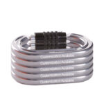 Custom Omega Pacific Gun Metal Raider 3-Stage Quik-Lok Carabiner NFPA (Pack Of 5) — view 1