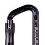 Omega Pacific Standard D Aluminum 3-Stage Quik-Lok NFPA Carabiner - Black — view 6