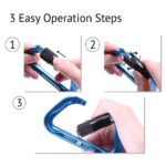 Custom Omega Pacific Standard D 3-Stage Quik-Lok Carabiner NFPA (Pack Of 5) — view 5