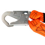 Safewaze VLINE 6’ Stretch Internal Energy Absorbing Lanyard: Dual Leg, Rebar Hooks — view 2