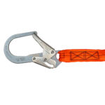 Safewaze VLINE 6’ Stretch Internal Energy Absorbing Lanyard: Dual Leg, Rebar Hooks — view 4