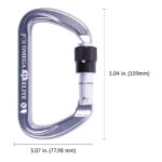 Omega Pacific Elite Screw-Lok NFPA Carabiner - Gunmetal — view 7