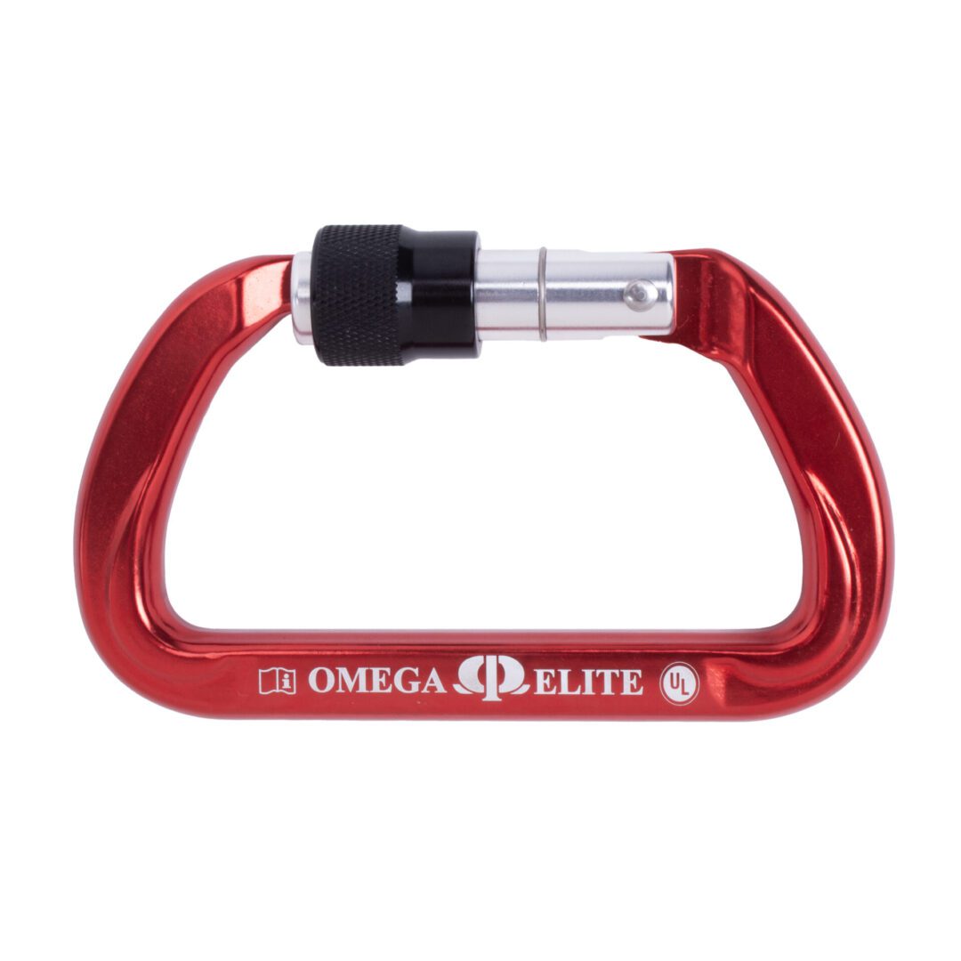 Omega Pacific Elite Screw-Lok NFPA Carabiner - Red