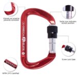 Omega Pacific Elite Screw-Lok NFPA Carabiner - Red — view 5