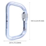 Omega Pacific MOAB 1/2″ Steel Large D Screw-Lok NFPA Carabiner — view 2