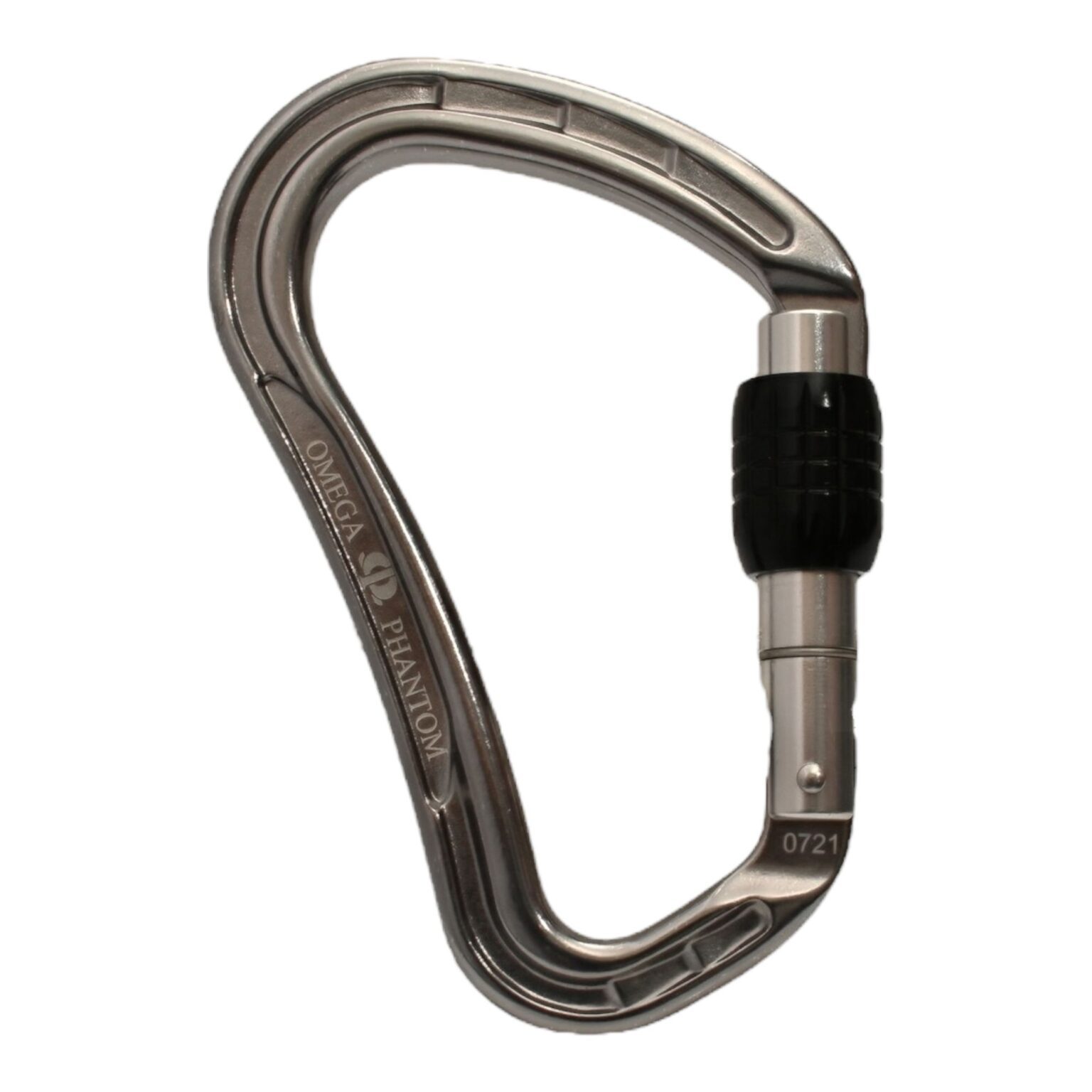 Omega Pacific Phantom Aluminum Screw-Lok Carabiner - Gunmetal — view 2