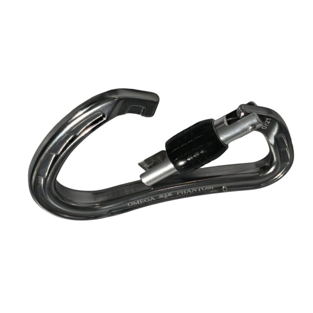 Omega Pacific Phantom Aluminum Screw-Lok Carabiner - Gunmetal — view 3