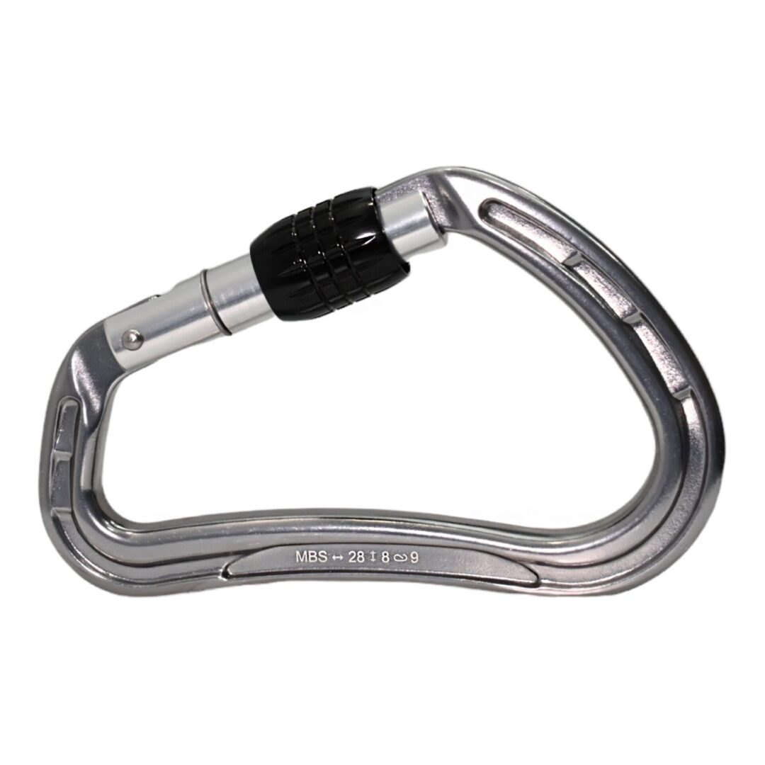 Omega Pacific Phantom Aluminum Screw-Lok Carabiner - Gunmetal — view 5
