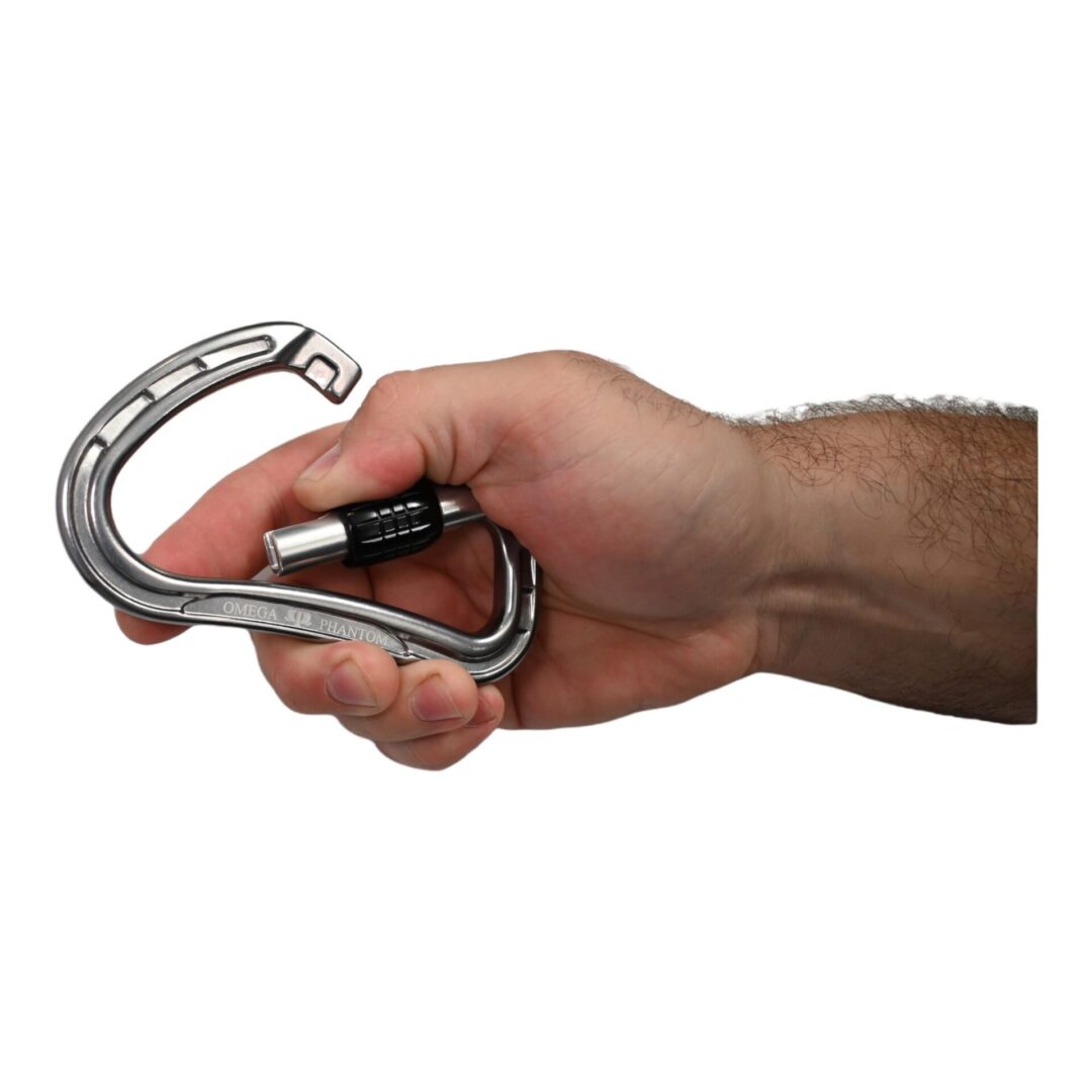 Omega Pacific Phantom Aluminum Screw-Lok Carabiner - Gunmetal — view 6