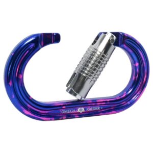 Omega Pacific Raider+ Aluminum 3-Stage Quik-Lok Carabiner - Ultra-Violet