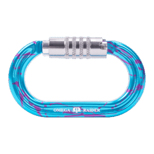 Omega Pacific Raider Aluminum 3-Stage Quik-Lok NFPA Carabiner - Blue Crush