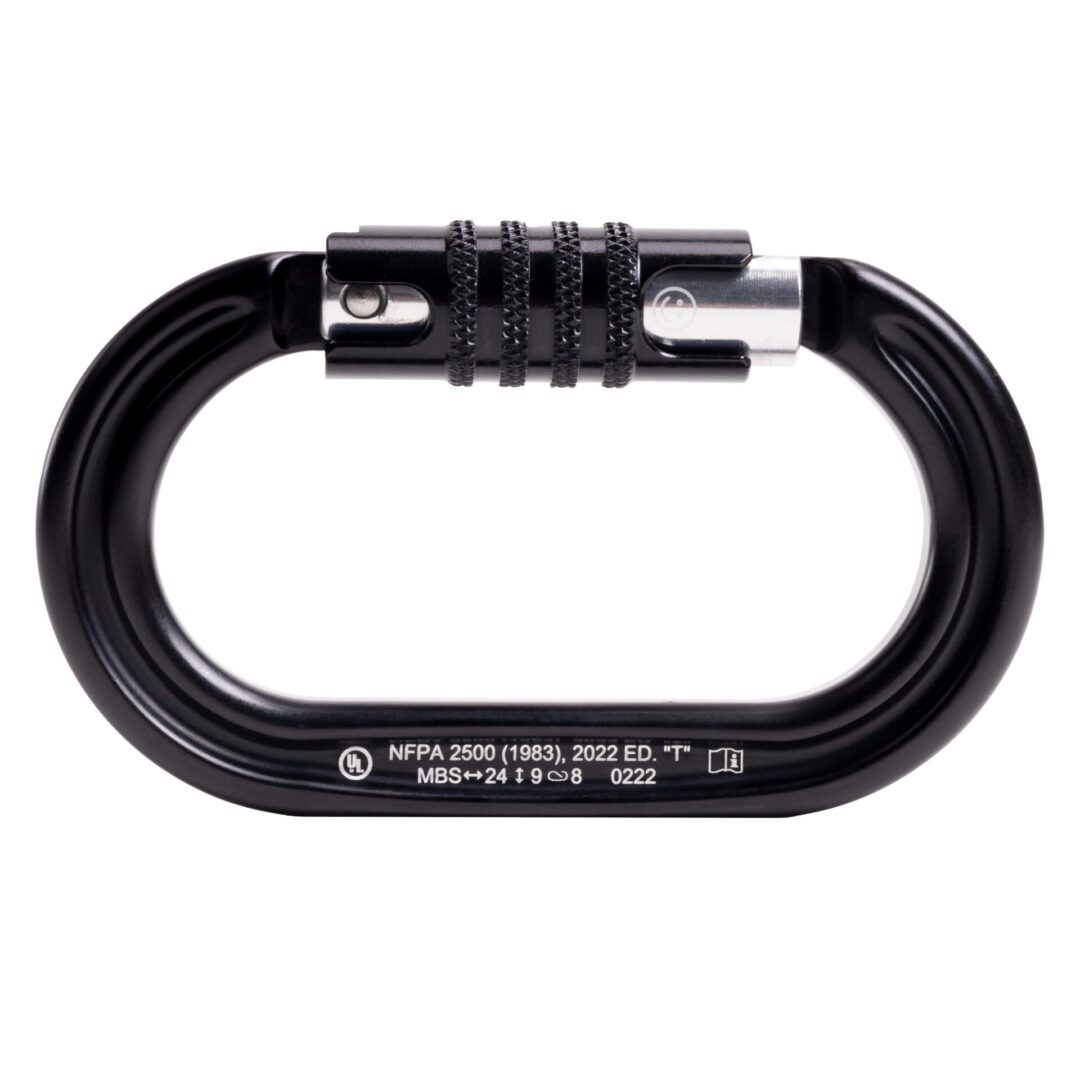 Omega Pacific Raider Aluminum 3-Stage Quik-Lok NFPA Carabiner - Black