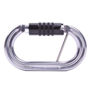 Omega Pacific Raider Aluminum 3-Stage Quik-Lok W/Captive Eye NFPA Carabiner - Gunmetal