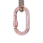 Omega Pacific Raider Tactical Oval Screw-Lok Carabiner - Sand Tan — view 3
