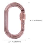 Omega Pacific Raider Tactical Oval Screw-Lok Carabiner - Sand Tan — view 7