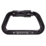 Omega Pacific Standard D Aluminum 3-Stage Quik-Lok NFPA Carabiner - Black — view 1