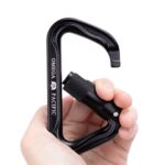 Omega Pacific Standard D Aluminum 3-Stage Quik-Lok NFPA Carabiner - Black — view 4