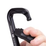 Omega Pacific Standard D Aluminum 3-Stage Quik-Lok NFPA Carabiner - Black — view 5