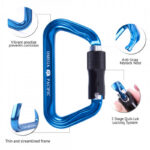 Custom Omega Pacific Standard D 3-Stage Quik-Lok Carabiner NFPA (Pack Of 5) — view 4