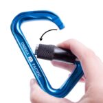 Omega Pacific Standard D Aluminum 3-Stage Quik-Lok NFPA Carabiner - Blue — view 6