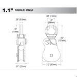 Rock Exotica Omni-Block 1.1" Single Pulley — view 3