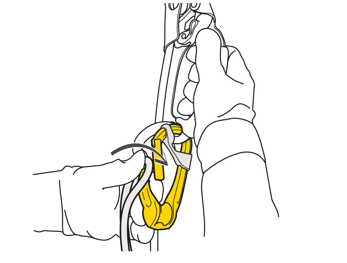 Petzl Rollclip A w/Non Locking Carabiner — view 2