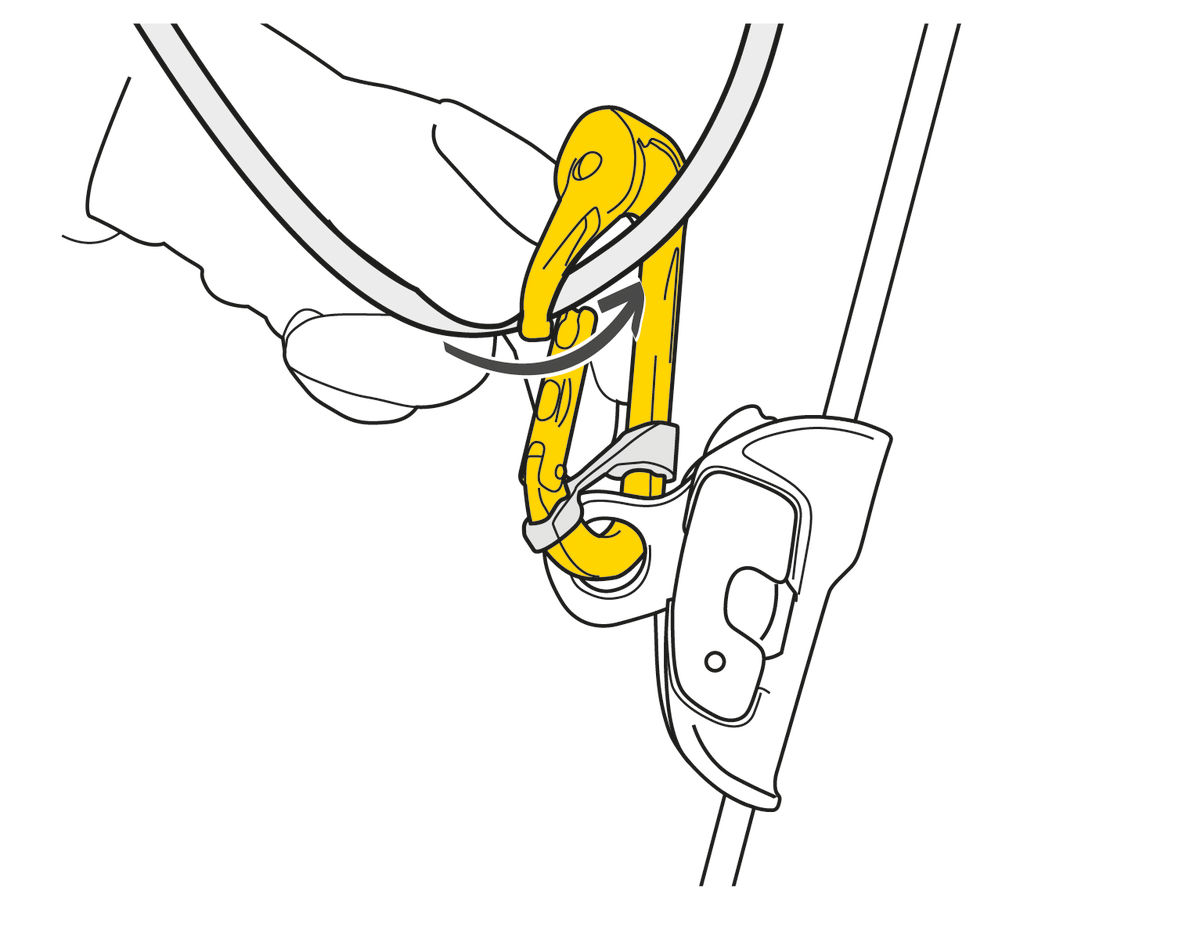 Petzl Rollclip A w/Non Locking Carabiner — view 3