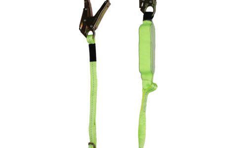 Safewaze Adjustable High Profile Energy Absorbing Lanyard w/Rebar Hook