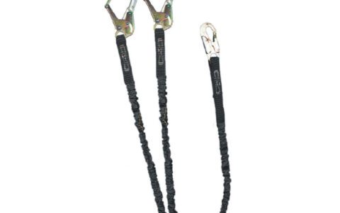 Safewaze 6’ Dual-Leg Streamline Low-Profile Shock Lanyard w/ Rebar Hooks