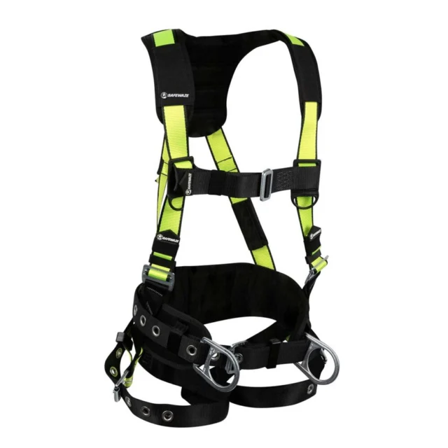 Safewaze PRO Construction Harness: 3D, MB Chest, TB Legs