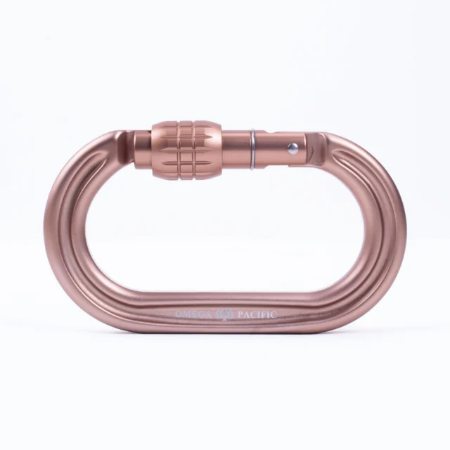 Omega Pacific Raider Tactical Oval Screw-Lok Carabiner - Sand Tan